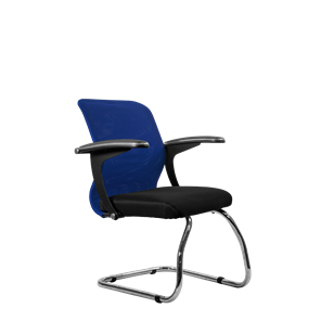 Офисный стул SU-M-4/подл.160/осн.007, Синий/Черный в Биробиджане