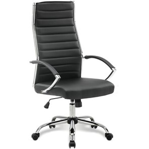 Офисное кресло Brabix Style EX-528 (экокожа, хром, черное) 531947 в Биробиджане
