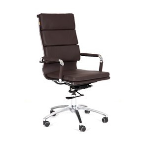 Офисное кресло CHAIRMAN 750 экокожа коричневая в Биробиджане - предосмотр