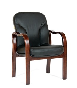 Кресло офисное CHAIRMAN 658 Натуральная кожа черный в Биробиджане - предосмотр