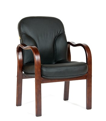 Кресло офисное CHAIRMAN 658 Натуральная кожа черный в Биробиджане - изображение