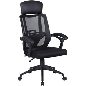 Компьютерное кресло Brabix Nexus ER-401 (с подлокотниками, черное) 531835 в Биробиджане