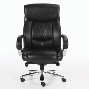 Кресло Brabix Premium Direct EX-580 (хром, рециклированная кожа, черное) в Биробиджане