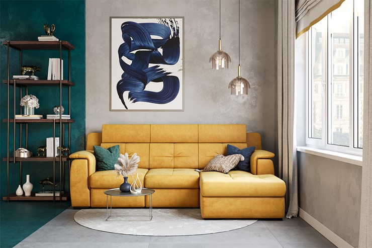 Угловой диван Бруклин с оттоманкой в Биробиджане - изображение 7