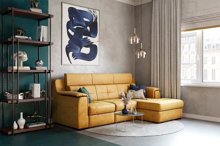 Угловой диван Бруклин с оттоманкой в Биробиджане - изображение 8