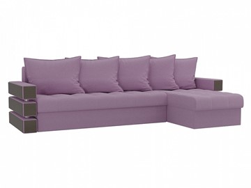 Угловой раскладной диван Венеция, Сиреневый (микровельвет) в Биробиджане