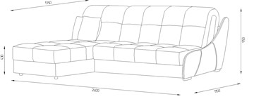 Угловой диван Токио (ППУ) в Биробиджане - предосмотр 1