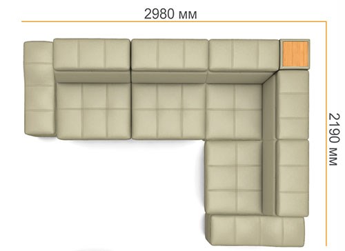 Угловой диван N-0-M ДУ (П1+ПС+УС+Д2+П1) в Биробиджане - изображение 4
