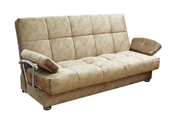 Прямой диван Милана 6 БД с хром. подлокотниками, Боннель в Биробиджане