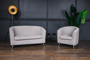 Комплект мебели Брамс  цвет бежевый диван 2Д + кресло в Биробиджане