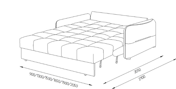 Прямой диван Токио 2 130 (ППУ) в Биробиджане - изображение 8