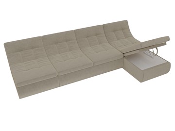 Модульный раскладной диван Холидей, Бежевый (микровельвет) в Биробиджане - предосмотр 7