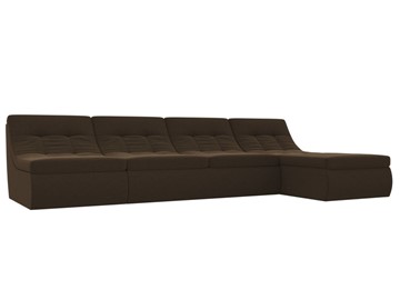 Модульный раскладной диван Холидей, Коричневый (микровельвет) в Биробиджане