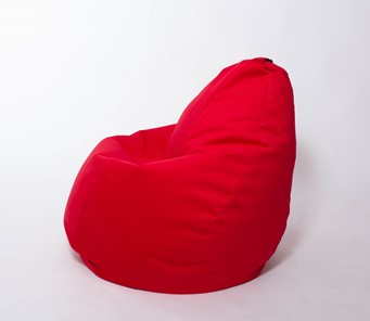 Кресло-мешок Груша большое, велюр однотон, красное в Биробиджане - предосмотр 1