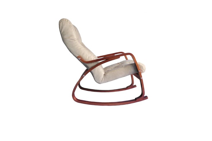 Кресло-качалка Гранд, замша крем в Биробиджане - изображение 1