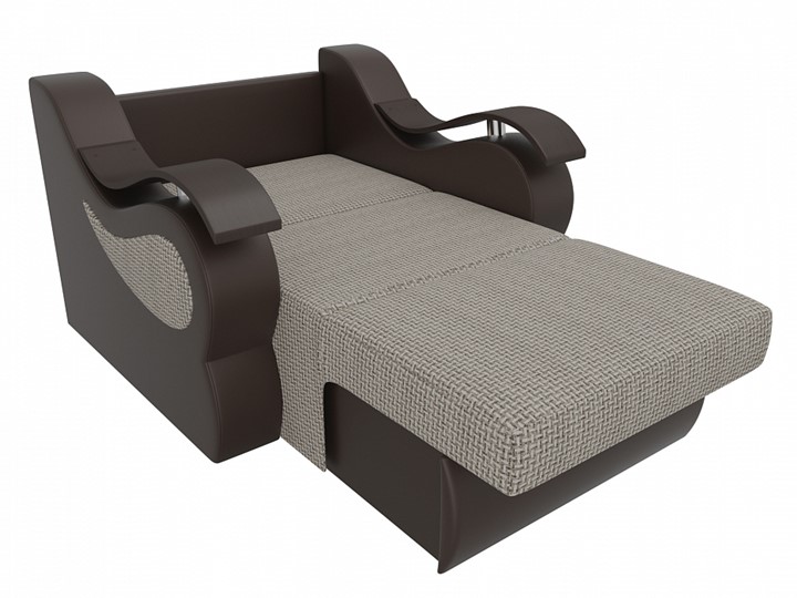 Кресло-кровать Меркурий (60), Корфу 02 (рогожка)/черный (экокожа) в Биробиджане - изображение 1