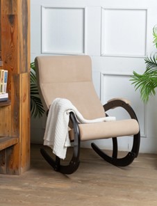 Кресло-качалка в гостиную Корсика, ткань Amigo Beige 34-Т-AB в Биробиджане - предосмотр 7