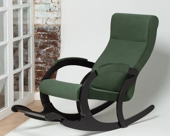 Кресло-качалка в гостиную Марсель, ткань Amigo Green 33-Т-AG в Биробиджане - изображение 3