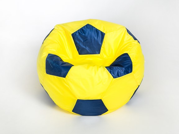 Кресло-мешок Мяч малый, желто-синий в Биробиджане - изображение
