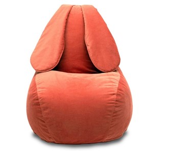 Кресло-игрушка Зайка (длинные уши), оранжевый в Биробиджане