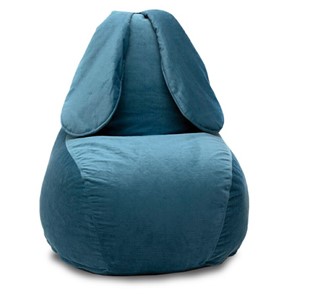 Кресло-игрушка Зайка (длинные уши), синий в Биробиджане