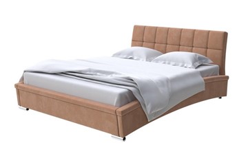 Кровать 2-спальная Corso-1L 140x200, Микровелюр (Manhattan Брауни) в Биробиджане