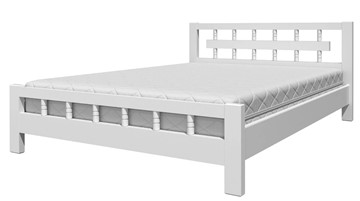 Спальная кровать Натали-5 (Белый Античный) 140х200 в Биробиджане