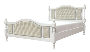 Кровать двуспальная Жасмин (Белый античный) 160х200 в Биробиджане - предосмотр