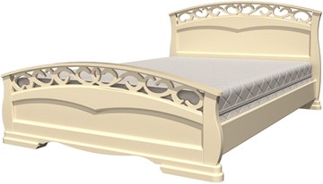 Кровать полутороспальная Грация-1 (слоновая кость) 140х200 в Биробиджане