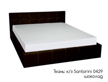 Кровать полутороспальная Грета 140х200 (шоколад) без основания в Биробиджане