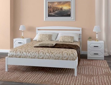 Кровать 1.5-спальная Камелия-1 (Белый Античный) 140х200 в Биробиджане - предосмотр 1