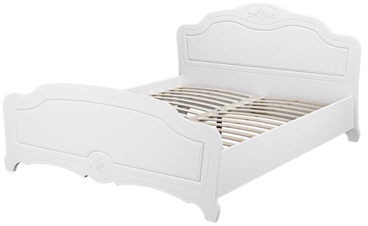 Полуторная кровать Лотос (Белый) 140х200 с основанием в Биробиджане - изображение 1