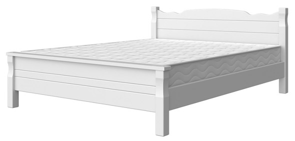 Кровать спальная Мюнхен-4 (Белый античный) 160х200 в Биробиджане - изображение