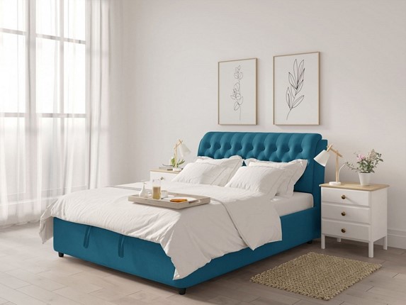 Кровать 1,5-спальная Siena-2 1400х2000 с подъёмным механизмом в Биробиджане - изображение