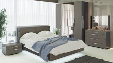 Модульная спальня Наоми №3, цвет Фон серый, Джут в Биробиджане