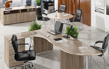 Мебель для персонала Wave 2, рабочий стол и конференц-стол в Биробиджане