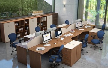 Мебель для персонала IMAGO - рабочее место, шкафы для документов в Биробиджане - предосмотр