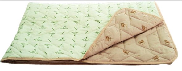 Одеяло «Зима-Лето», ткань: тик, материалы: бамбук/верблюжья шерсть в Биробиджане - изображение