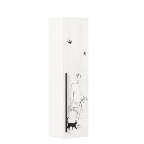 Шкаф 1-створчатый Джоли Тип 1 ЛД 535.010, Серый шелк в Биробиджане