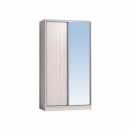 Шкаф 1200 Домашний Зеркало/ЛДСП, Бодега Светлый в Биробиджане - изображение