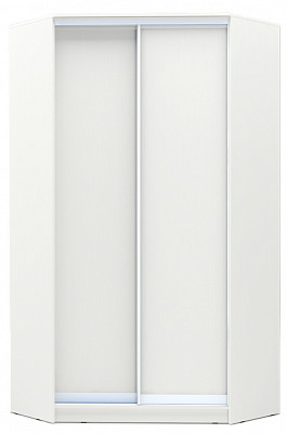 Угловой шкаф-купе 2200х1103х1103, ХИТ У-22-4-11, белая шагрень в Биробиджане - изображение