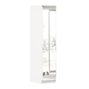 1-створчатый шкаф Айла с зеркалом ЛД 688.140.000, Белый, исполнение 1 в Биробиджане