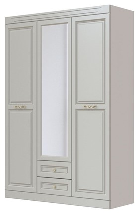 Шкаф трехдверный в спальню Олимп ШР-3 (Фисташковый) 1 зеркало в Биробиджане - изображение