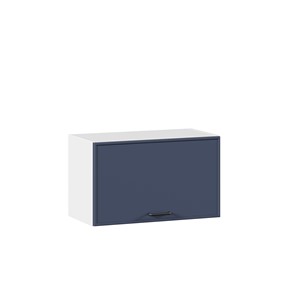 Кухонный горизонтальный шкаф 600 Индиго ЛД 298.710.000.119, Белый/Тёмно-синий в Биробиджане