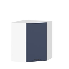 Шкаф кухонный угловой Индиго ЛД 298.610.000.116, Белый/Тёмно-синий в Биробиджане