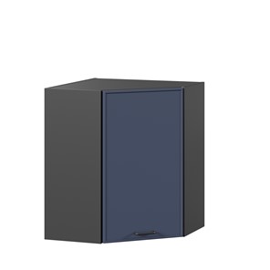 Настенный угловой шкаф Индиго ЛД 298.610.000.158, Чёрный/Тёмно-синий в Биробиджане