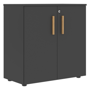 Низкий шкаф широкий с малыми дверцами FORTA Черный Графит FLC_80.1_Z__grafit.png FLC 80.1(Z) (798х404х801) в Биробиджане