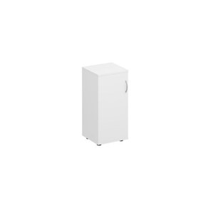 Шкаф для документов низкий узкий закрытый Комфорт КФ, белый премиум (40x38x84) К.508 ДШ в Биробиджане
