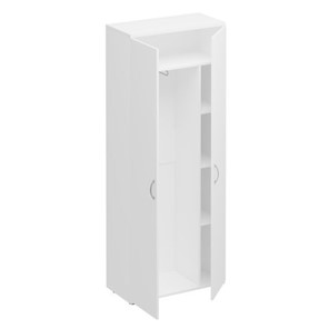 Шкаф для одежды с дополнением Комфорт КФ, белый премиум (80x38x200) К.531 ДШ в Биробиджане