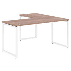 Письменный стол угловой левый XTEN-Q Дуб-сонома- белый XQCT 1615 (L) (1600х1500х750) в Биробиджане
